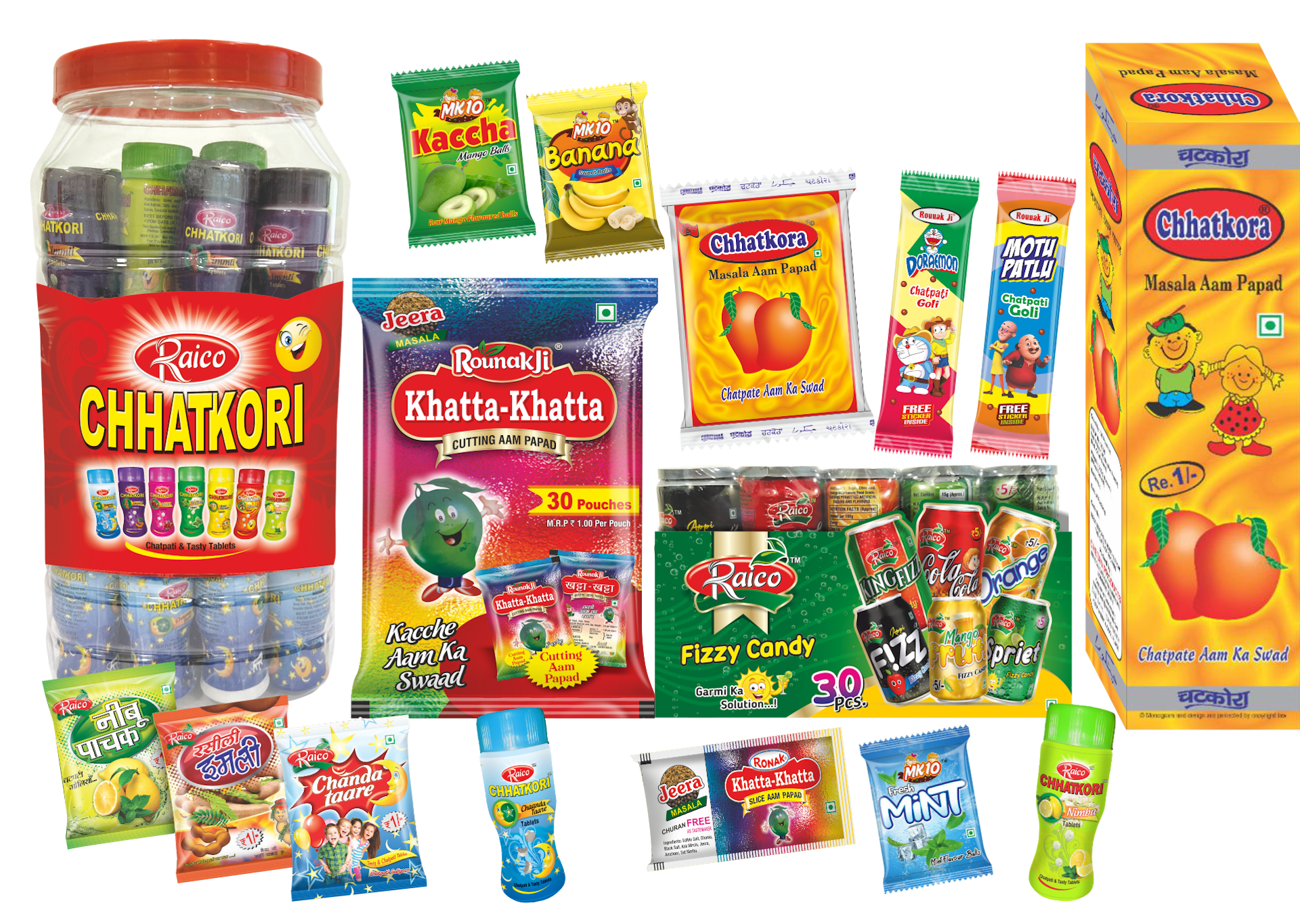 Products of Ronak and Raico Foods