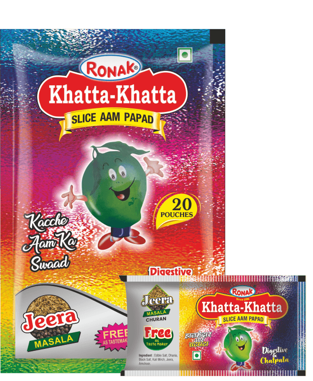Ronak Khatta Khatta Slice Aam Papad 20pc (Re 1)