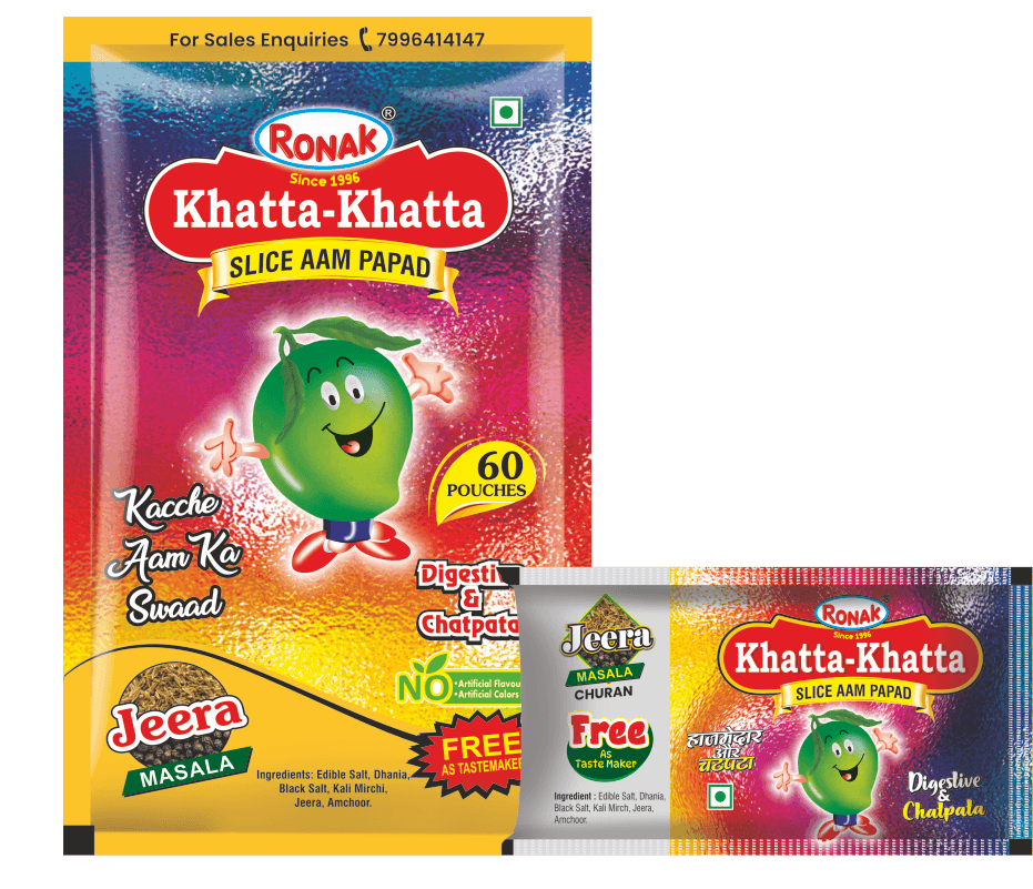 Ronak Khatta Khatta Slice Aam Papad 60pc (Re 1)